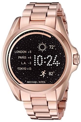 michael kors relojes inteligente en color rosa|Michael Kors relojes inteligentes.